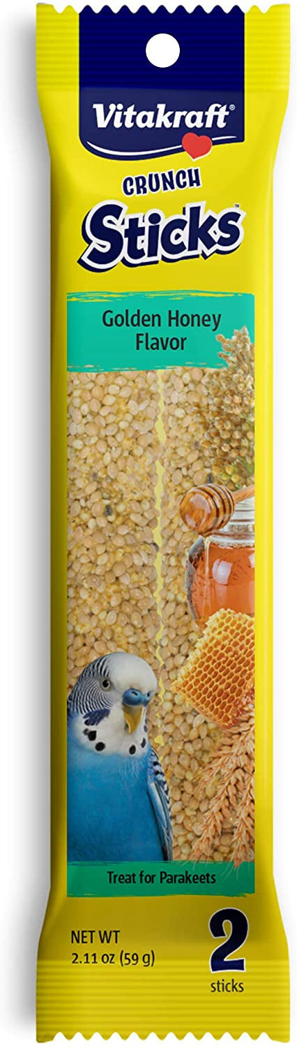 Vitakraft Parakeet Crunch Sticks Whole Grains and Honey