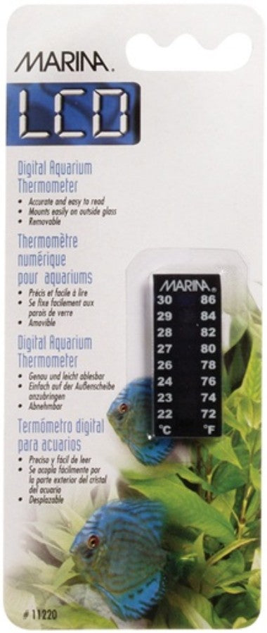 Marina LCD 1.75" Digital Aquarium Thermometer 72 to 86&deg; F