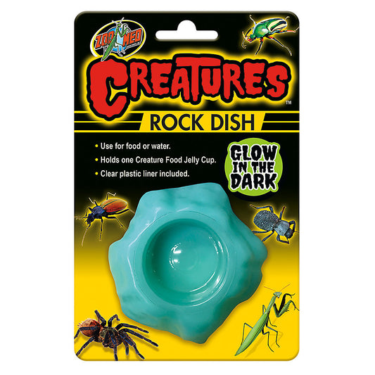 Zoo Med Creatures Rock Dish for Food or Water