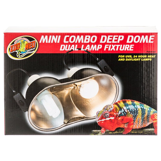 Zoo Med Mini Combo Deep Dome Lamp Fixture for Reptiles