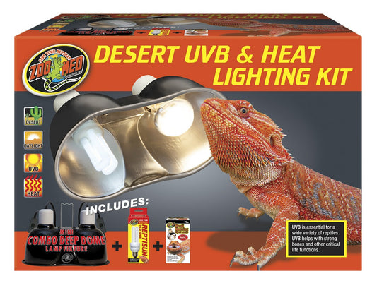 Zoo Med Desert UVB and Heat Lighting Kit