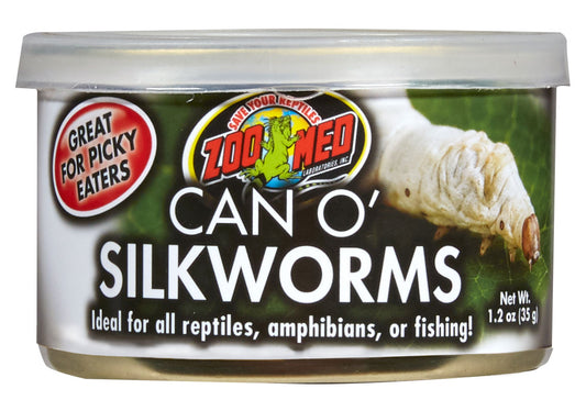 Zoo Med Can O' Silkworms for Reptiles and Amphibians