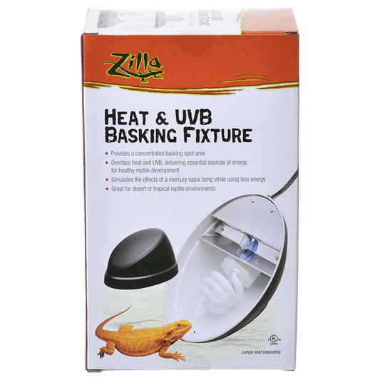 Zilla Heat and UVB Reptile Basking Fixture for Reptiles